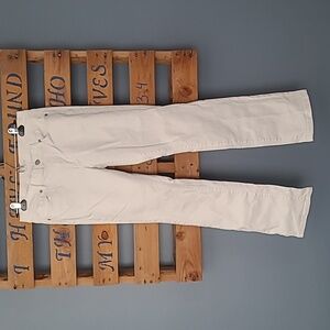 LOFT White bootcut jeans